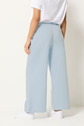 M&Co Petite Light Blue Wide Leg Joggers | M&Co 2
