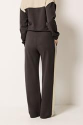 LTS Tall Women's Chocolate Brown Side Stripe Wide Leg Joggers | Long Tall Sally 2