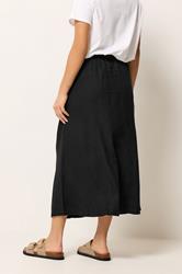 M&Co Petite Black Linen Maxi Skirt | M&Co 2