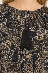 LTS Tall Women's Black Paisley Chiffon Blouse | Long Tall Sally 4
