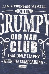D555 Big & Tall Navy Blue 'Grumpy Man' Graphic T-Shirt | BadRhino 5