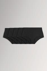 YOURS Plus Size 5 PACK Black Stretch Full Briefs | Yours Clothing  3