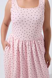 LIMITED COLLECTION Plus Size Pink Polka Dot Maxi Dress | Yours Clothing 4