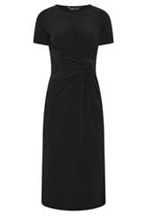 M&Co Petite Black Twist Front Maxi Dress | M&Co 5