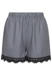 LIMITED COLLECTION Plus Size Grey Pinstripe Shorts | Yours Clothing 5
