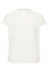 YOURS LONDON Curve White Pleated Shoulder Top