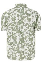 BadRhino Big & Tall Green Leaf Print Short Sleeve Shirt | BadRhino 7