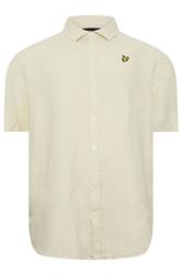Lyle & Scott Big & Tall Stone Brown Linen Shirt