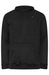 BadRhino Big & Tall Sweat à capuche noir avec poche avant