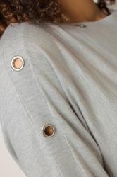M&Co Grey Marl Batwing Eyelet Jumper | M&Co 5