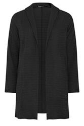 YOURS Plus Size Black Bubble Textured Blazer | Yours Clothing 5