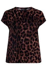 YOURS Plus Size Brown Leopard T-Shirt | Yours Clothing 7