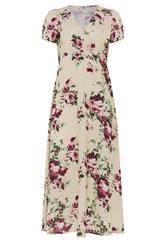 LTS Tall Women's Cream Floral Print Midi Dress | Long Tall Sally 5