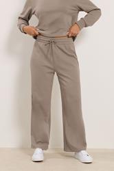 M&Co Petite Mocha Brown Wide Leg Joggers | M&Co 3