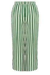 LIMITED COLLECTION Plus Size Green & White Stripe Trousers | Yours Clothing  6