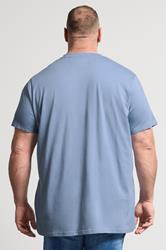 BadRhino Big & Tall Navy Blue 5 Pack Extra Long V-Neck T-Shirts | BadRhino 5
