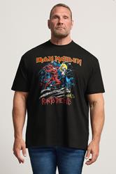BadRhino Big & Tall Black Iron Maiden Graphic Short Sleeve T-Shirt | BadRhino 3