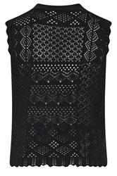 LIMITED COLLECTION Plus Size Black Floral Embroidered Knitted Waistcoat | Yours Clothing 2