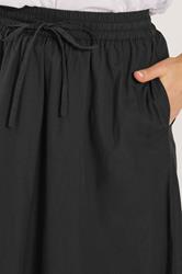 LTS Tall Women's Black Pull On Cotton Maxi Skirt | Long Tall Sally 4