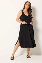 YOURS Plus Size Black Throw On Dress | Yours Clothing 3