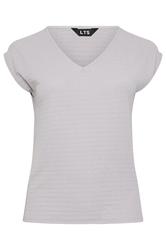 LTS Tall Light Grey Textured Top