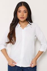 PixieGirl Petite Women's White Button Cotton Shirt | PixieGirl 3