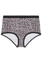 YOURSET 5 PACK Plus Size Pink Diasy Print Full Briefs | Yours Clothing 6