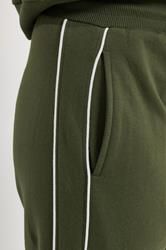 LTS Tall Women's Khaki Green Pipe Wide Leg Trousers | Long Tall Sally 5