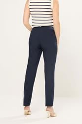 STAR Navy Blue Tailored Straight Leg Trousers | StarByJM 4