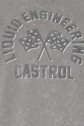 BadRhino Big & Tall Grey Acid Wash 'Castrol' Bike Graphic T-Shirt | BadRhino 7