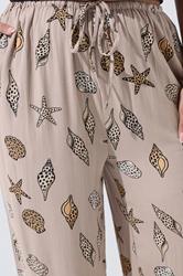 LIMITED COLLECTION Plus Size Natural Brown Leopard Shell Trousers | Yours Clothing 4