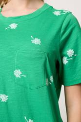 M&Co Green Dandelion Print Cotton T-Shirt | M&Co 4