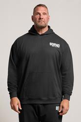 BDRNO Premium Big & Tall Black Logo Hoodie | BadRhino 3