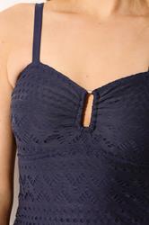 LTS Tall Navy Blue Crochet Swimskirt| Long Tall Sally  5