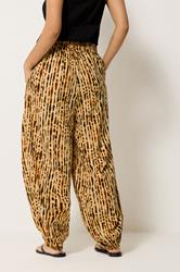PixieGirl Petite Women's Brown Tie Dye Balloon Trousers | PixieGirl 2