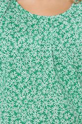 M&Co Green Floral Cotton Scoop Neck Top | M&Co 4