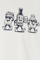 BadRhino Big & Tall Off White Beer Graphic T-Shirt | BadRhino 10