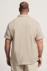 BadRhino Big & Tall Stone Brown Revere Jersey Shirt | BadRhino 4