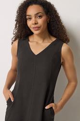 M&Co Chocolate Brown Linen Midi Dress | M&Co 6