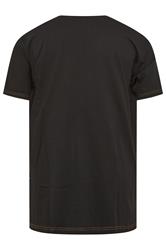 KAM Big & Tall Black California Print T-Shirt | BadRhino 4