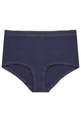 YOURSET 5 PACK Plus Size Blue Seaside Full Briefs | Yours Clothing 9
