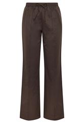 LTS Tall Women's Chocolate Brown Side Stripe Wide Leg Trousers | Long Tall Sally 7