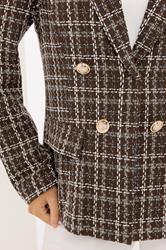 STAR Chocolate Brown Checked Blazer | StarByJM 4