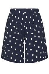 YOURS Plus Size Navy Blue Polka Dot Shorts | Yours Clothing 5