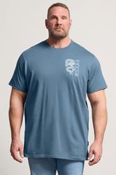 BadRhino Big & Tall Blue Dragon Graphic T-Shirt | BadRhino 2