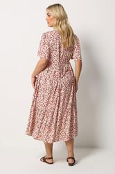 YOURS Plus Size Orange Floral Placket Dress | Yours Clothing 2