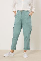 M&Co Green Cargo Trousers | M&Co 3