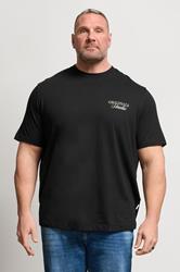 JACK & JONES Big & Tall Black Studio Graphic T-Shirt | BadRhino 3