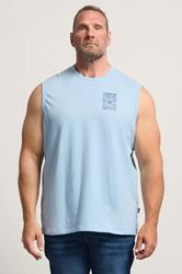 BadRhino Big & Tall Light Blue Sun Graphic Vest Top | BadRhino 1