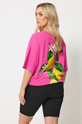 YOURS Plus Size Black Pull On Stretch Denim Cycling Shorts | Yours Clothing 2